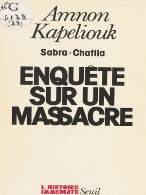 cover image of Sabra et Chatila